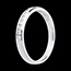 gifts women Wedding ring white gold semi paved-channel setting - 11 diamonds