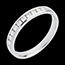 present white gold - 0,25 carat