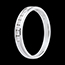 gift woman Wedding ring white gold semi-paved channel setting - 0.25 carat - 10 diamonds