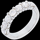 women wedding ring white gold semi paved bar prong setti