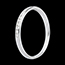 sales on line Wedding ring white gold paved-channel setting - 13 diamonds