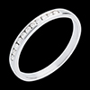 sell on line Half eternity ring white gold paved-channel setting - 11 diamonds