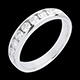 buy on line wedding ring white gold semi paved channel setting