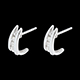 buy white accroche coeur earrings