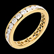 women wedding ring yellow gold paved channel setting car