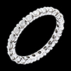 gift Eternity ring white gold paved-bar channel setting - 1.25 carat - 22 diamonds