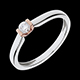 on line sell pink and white gold isabelle solitaire