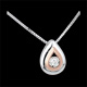 gold jewelry tears of the antilope necklace white and pink gold