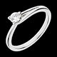 on-line buy white gold broche solitaire 023 carat