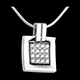 sell framed diamond pendant white gold paved 24 carat 1