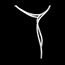 gift women White Gold Elfin Necklace