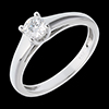 gifts Essential Soltaire ring white gold - 0.34 carat - 0.34 carat