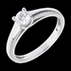 buy on line essential soltaire ring white gold 34 carat 34 car