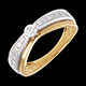 women maharajah ring yellow and white gold 38 carat 27di