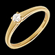 on-line buy essential solitaire ring yellow gold