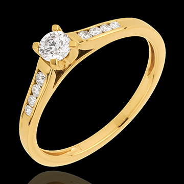 gold jewelry Yellow Gold Duchess Side Stone Ring