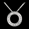 sales on line Pendulum necklace white gold paved - 22 diamonds