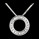 gifts pendulum necklace white gold paved 22 diamonds