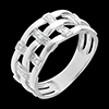 wedding Couture ring white gold paved - 11diamonds