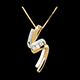 gold jewelry trilogy knot pendant