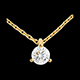gold jewelry solitaire essential necklace yellow gold 26 carat