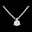sell on line Solitaire necklace white gold - 0.26 carat