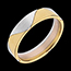 gifts White and Yellow Gold Harlequin Ring