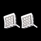jewelry frame earrings paved white gold 27 carat 18 diamon