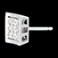 sell Frame Stud Earrings - paved white gold  - 0.27 carat - 18 diamonds