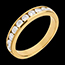gift women yellow gold - 0,65 carat