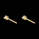 sell yellow gold diamond chip joya earrings