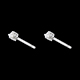 sell white gold diamond chip joya earrings