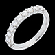 women wedding ring white gold semi paved bar prong setti