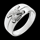 buy laced diamond ring white gold paved 5diamonds
