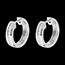 sell on line Hoops white gold inlaid diamonds - 0.24 carat - 22 diamonds