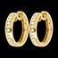 sell on line Yellow gold hoops mounted with diamonds - 0.43 carat - 24 diamonds