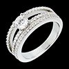 sell Empire White Gold Paved Diamond Set Shoulder Ring - 1.03 carat - 67 diamonds