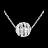 gifts woman Love in a cage necklace - 11 diamonds