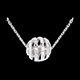 gift women love in cage necklace 11 diamonds