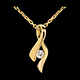 wedding infinity pendant yellow gold diamond