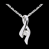 gifts Infinity pendant white gold with diamond