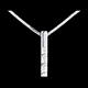 wedding talisman diamond trilogy pendant white gold 22 car