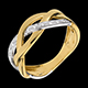 wedding yellow gold soupirail ring