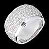 present Diorama half eternity ring paved 18K white gold - 2.05 carat - 79 diamonds