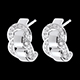 gift woman chain earrings paved white gold 23 carat 38 diamon