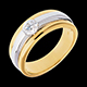 women solitaire eclipse or jaune or blanc tgm 42 carats