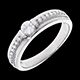 women empire ring white gold paved with diamonds 34 cara