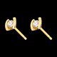 buy on line caldera earrings yellow gold diamond studs 21 cara