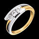 wedding fusion trilogy ring yellow gold white gold 41 cara
