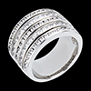 present Vertigo ring white gold paved - 2.42 carat - 81 diamonds